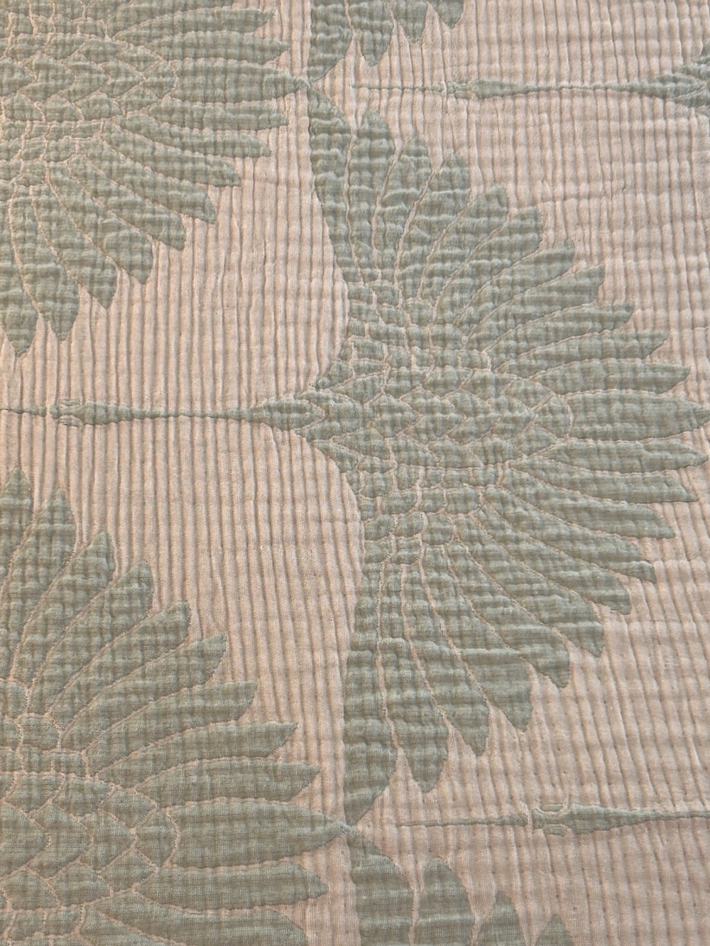 Luxury Jacquard Woven Blanket Swedish Blue Green Luxury Cotton 55 x 77 NEW! - Picture 3 of 16